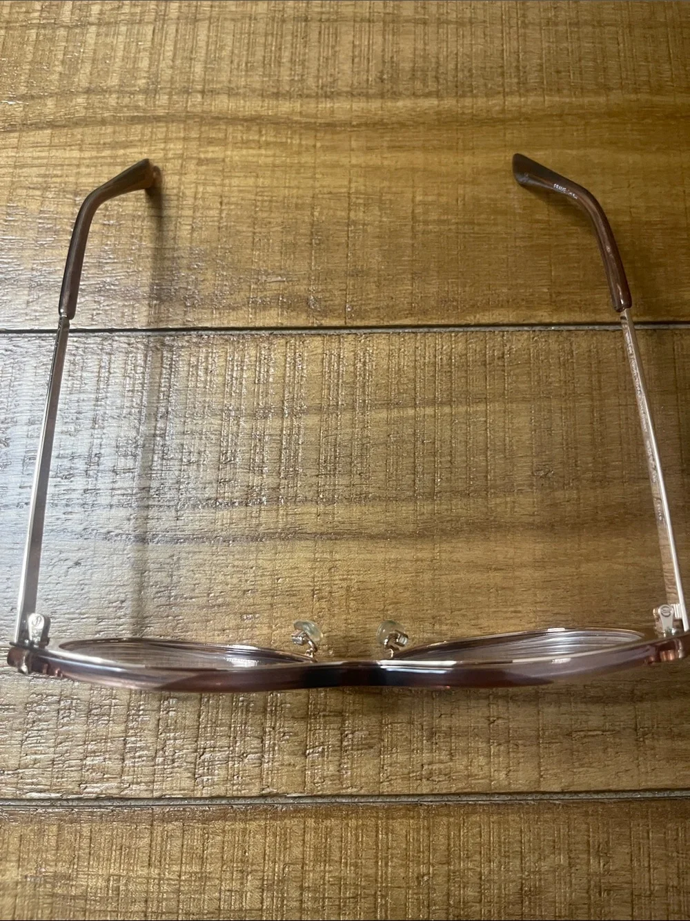 bebe Women's Transparent Brown Cat-Eye Prescription Glasses